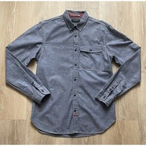 Scotch & Soda Men's Casual Button-Down Shirt in Slate Blue